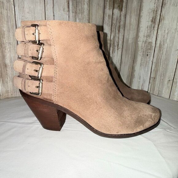 Sam Edelman Lucca Suede Ankle Boots – Sand / Taupe (Women’s 6M, EUR 37) - Picture 1 of 11